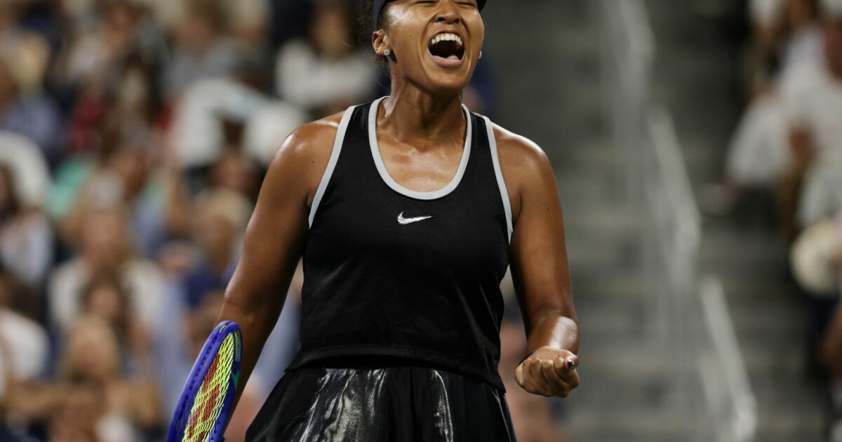 Naomi Osaka jubelt erleichtert.
