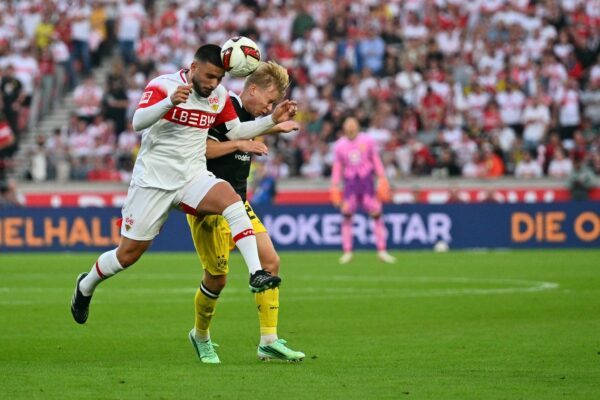 Gewohnt deutlich: VfB-Kapitän Deniz Undav (l).