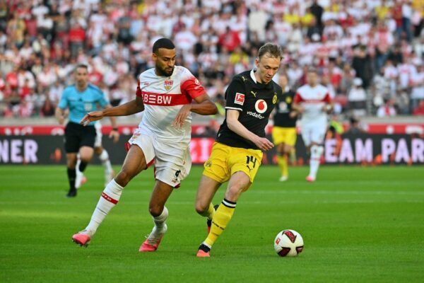 Machte den Unterschied: BVB-Torschütze Maximilian Beier (r).