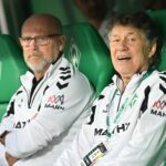 Als Duo auf der Trainerbank: Thomas Schaaf (l) und Otto Rehhagel.