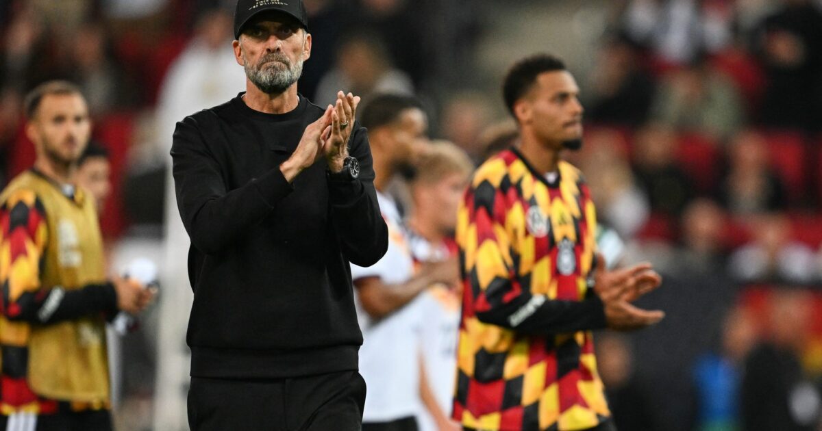 Bundestrainer Jürgen Klopp nach der Niederlage gegen Griechenland.