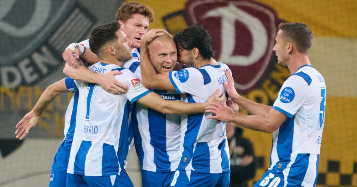 Hertha spielt auch nach dem Rückstand kontrolliert und traf.
