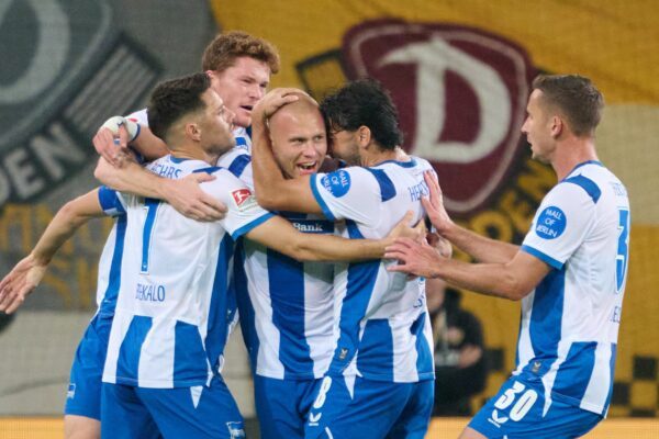 Hertha spielt auch nach dem Rückstand kontrolliert und traf.
