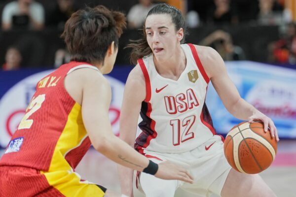 US-Superstar Caitlin Clark war beim Sieg der USA mit 14 Punkte beste Werferin.