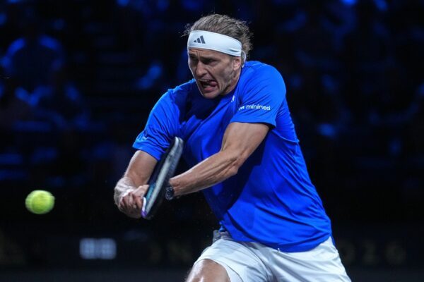 Alexander Zverev beim Laver Cup in Aktion.