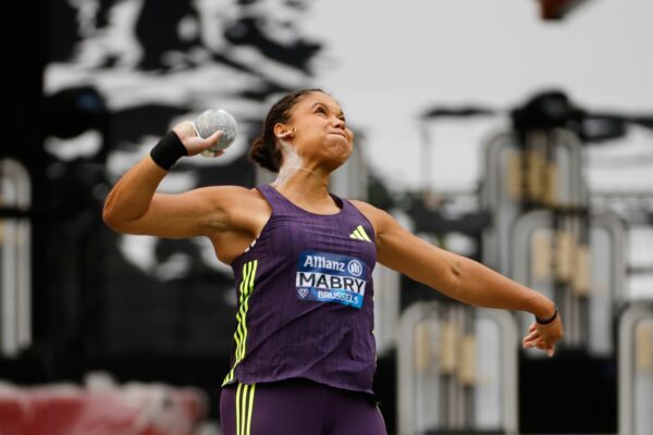 Kugelstoß-Olympiasiegerin Yemisi Mabry musste sich in Brüssel mit dem vierten Platz begnügen.