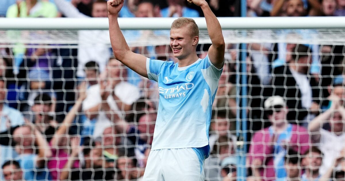Erling Haaland hat gegen Sunderland gleich doppelten Grund zur Freude.