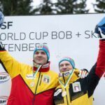 Bob-Anschieber Simon Wulff (l) ist nach seiner Dopingsperre zurück im Team von Rekordweltmeister Francesco Friedrich. (Archivbild)