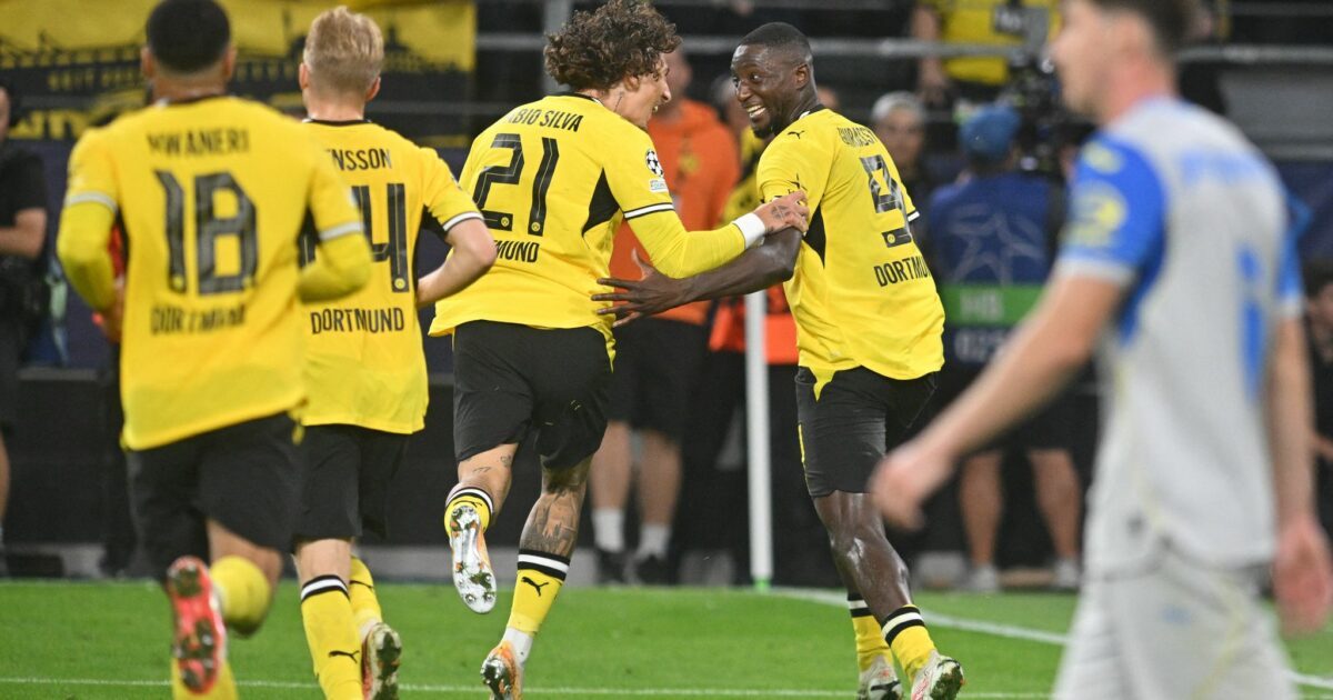 Sorgten in der Dortmunder Offensive für Gefahr: Fábio Silva (l) und Serhou Guirassy.