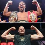 Anthony Joshua und Tyson Fury sollen am 11. Dezember in Cardiff gegeneinander antreten. (Archivfoto)