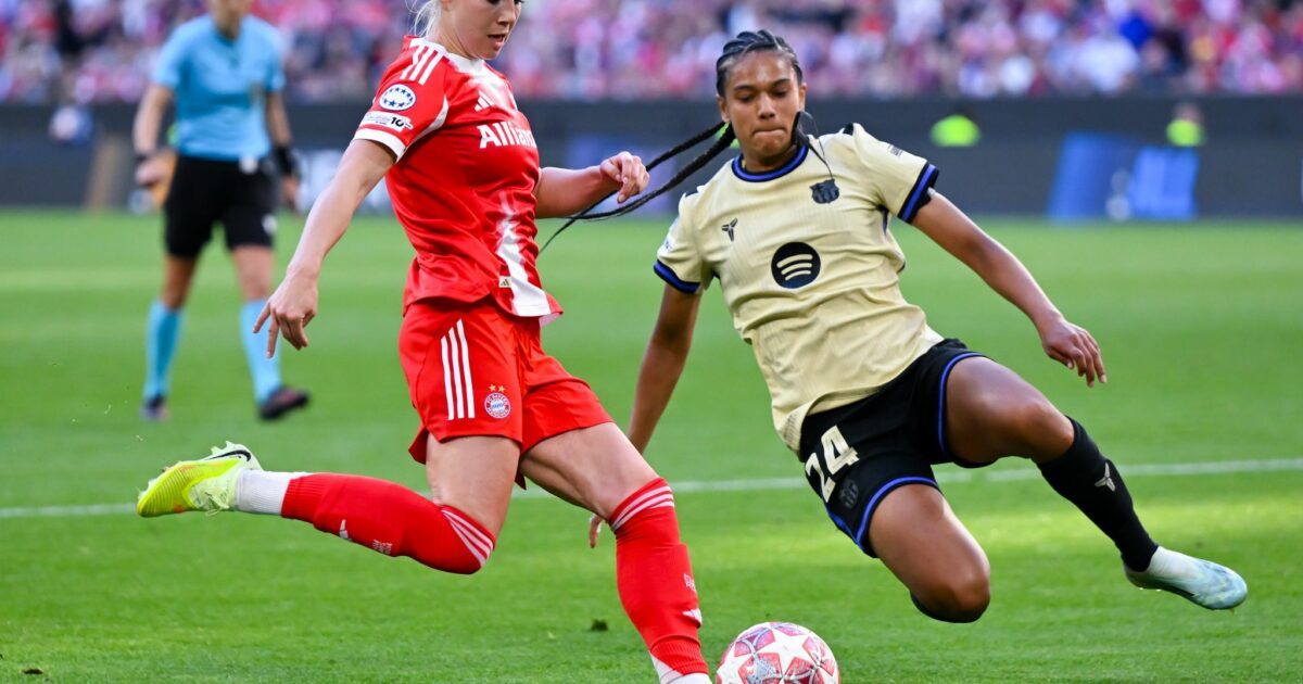 In der vergangenen Saison scheiterten Giulia Gwinn (l) und Co. am späteren Champion FC Barcelona. (Archivbild)