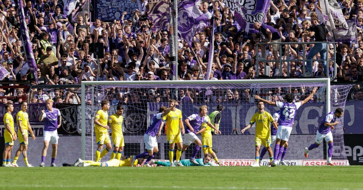 Osnabrücker Jubel gegen Braunschweig.