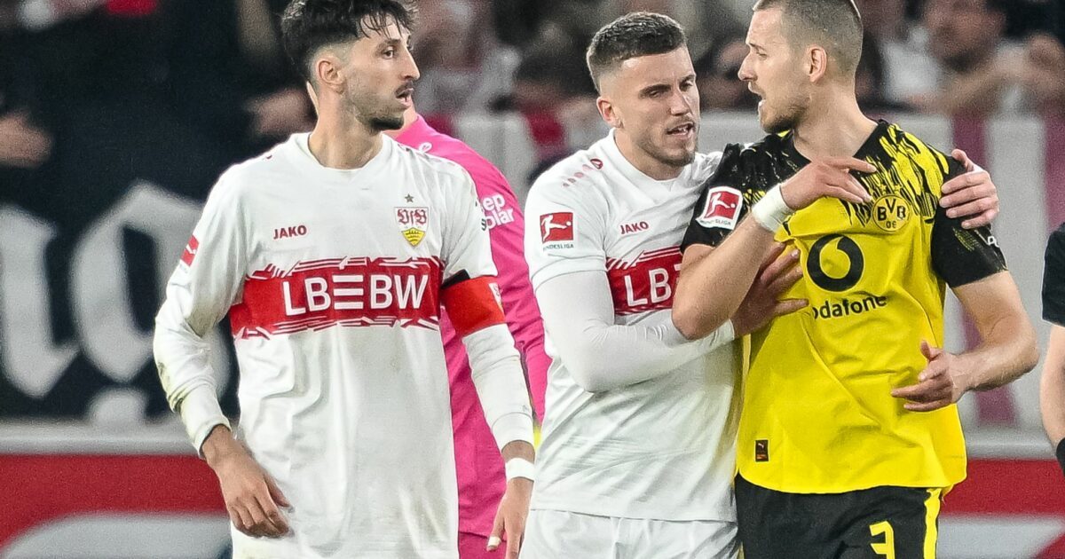 Bei den VfB-Fans unbeliebt: Abwehrspieler Waldemar Anton (r)