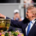 US-Präsident Donald Trump war beim Presidents Cup in Medinah zu Gast.