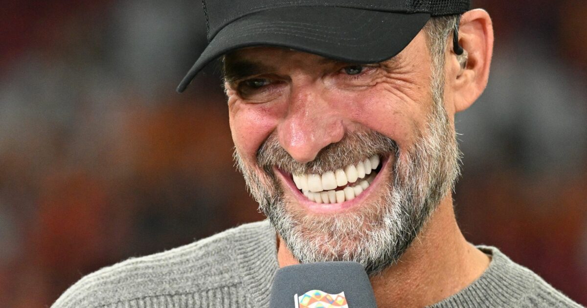 Da musste auch Jürgen Klopp lachen.