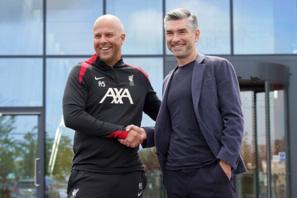 Nun ist auch der Sportdirektor Geschichte in Liverpool: Richard Hughes mit Ex-Trainer Arne Slot