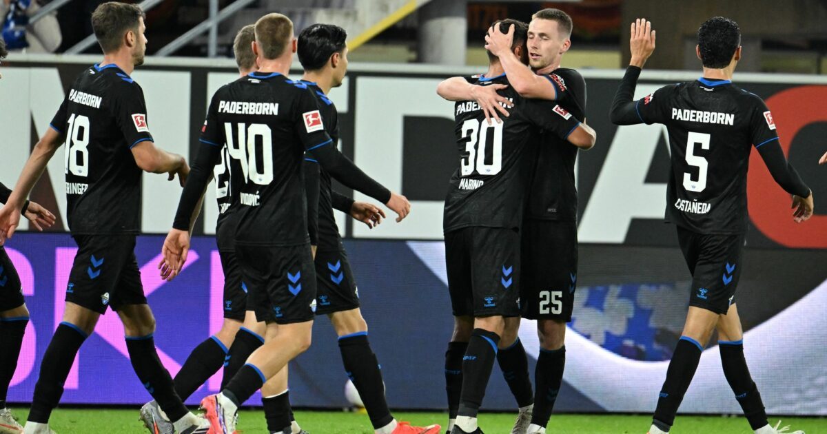 Torjubel beim SC Paderborn: Der Aufsteiger erzielte gegen Hoffenheim seine ersten Treffer.