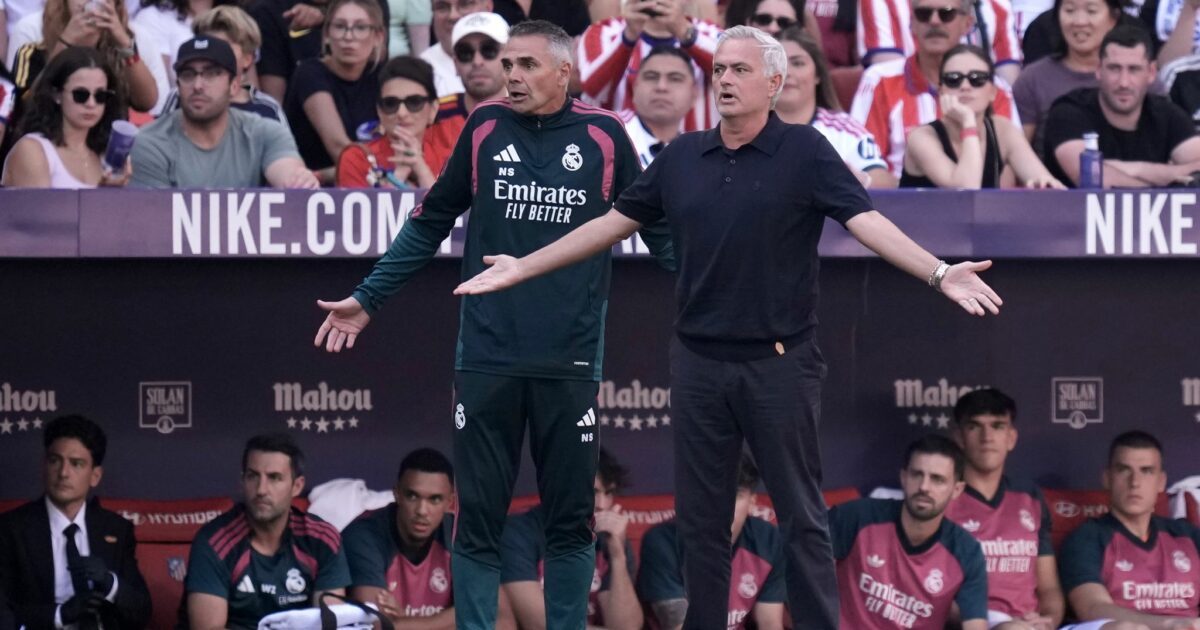 Nach dem Spiel gegen Atlético Madrid hatte Real-Trainer José Mourinho seinen großen Auftritt.