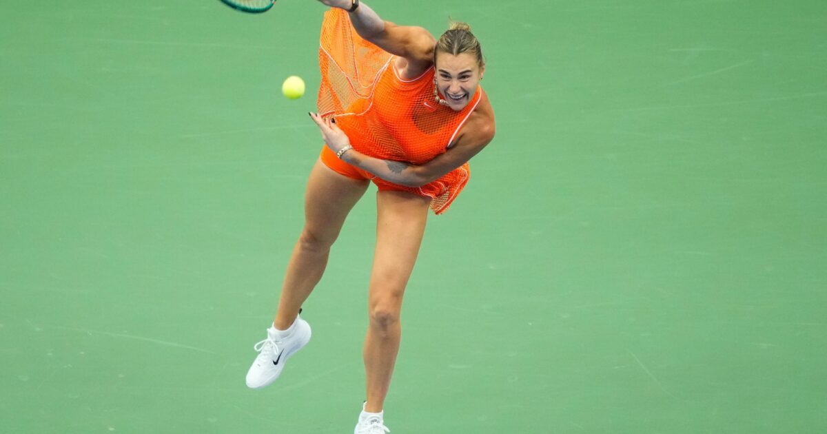 Aryna Sabalenka geht mit Power in die nächste Runde.