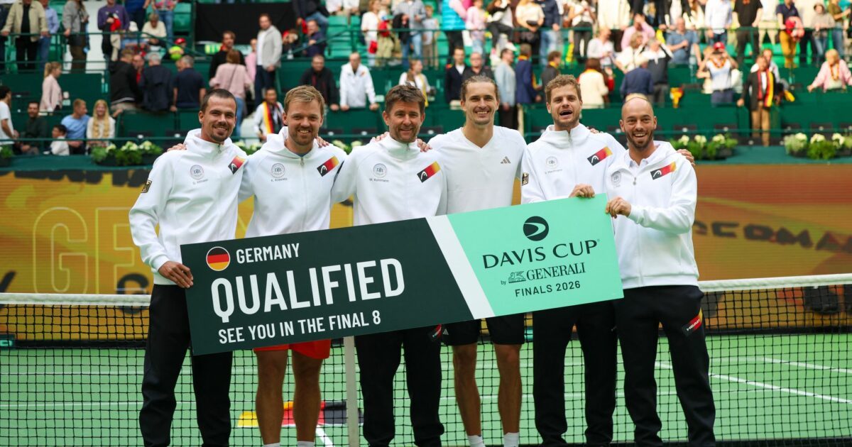 Das deutsche Davis-Cup-Team trifft im Viertelfinale auf Großbritannien.