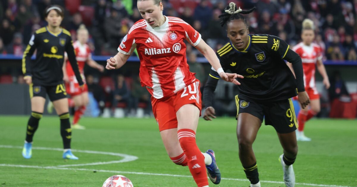 Verteidigerin mit Offensivdrang: Bayern-Spielerin Franziska Kett (l). (Archivbild)