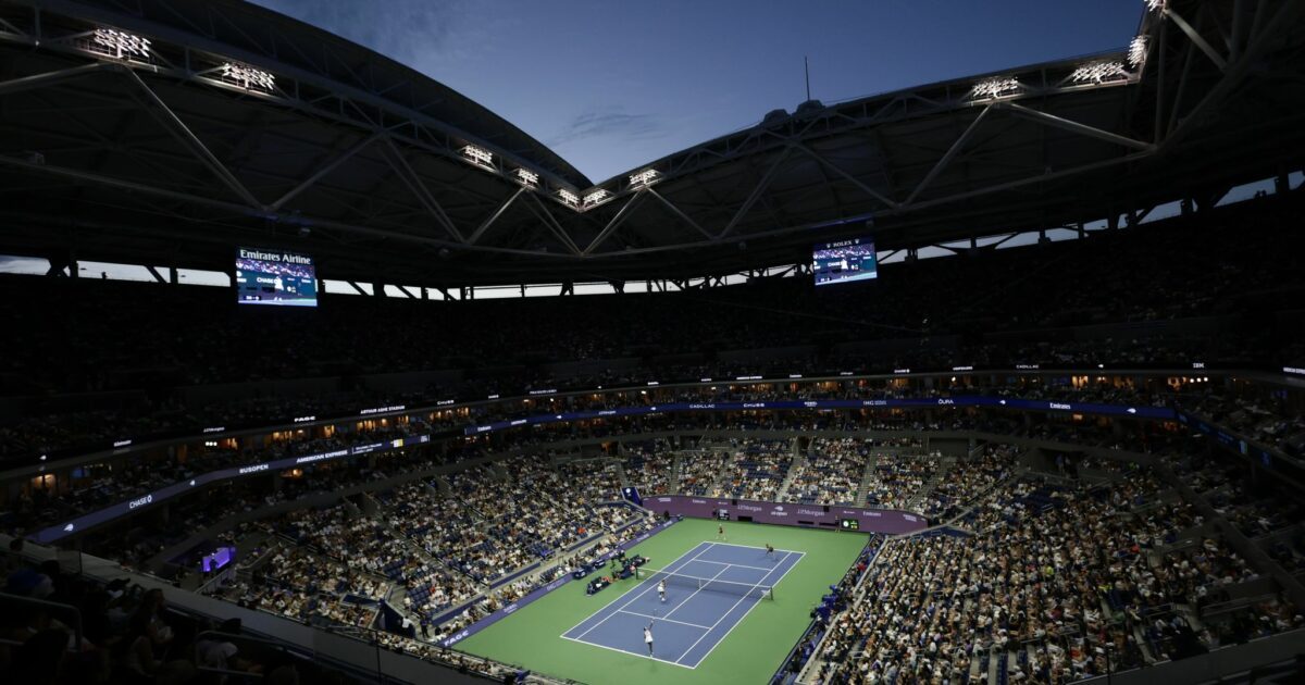 Ganz besondere Atmosphäre im Arthur Ashe Stadium.