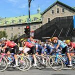 Das Peloton des Frauenrennens bei der Rad-WM.