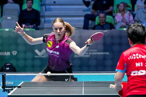 Im EM-Endspiel: Die deutsche Tischtennis-Meisterin Annett Kaufmann.