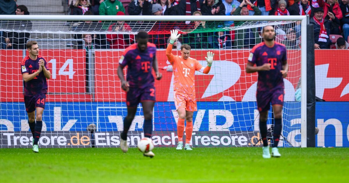 Patzte beim 0:1 gegen Augsburg: Bayern-Torwart Manuel Neuer