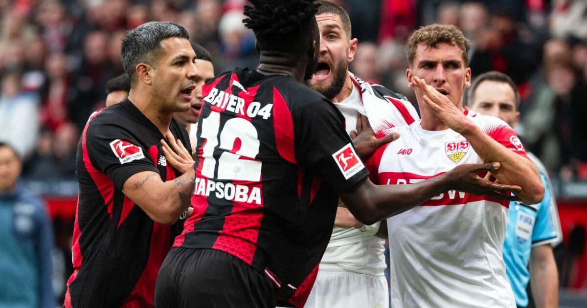 Hitziges Duell zwischen Leverkusen und Stuttgart.