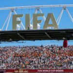 Ein FIFA-Logo bei WM in den USA