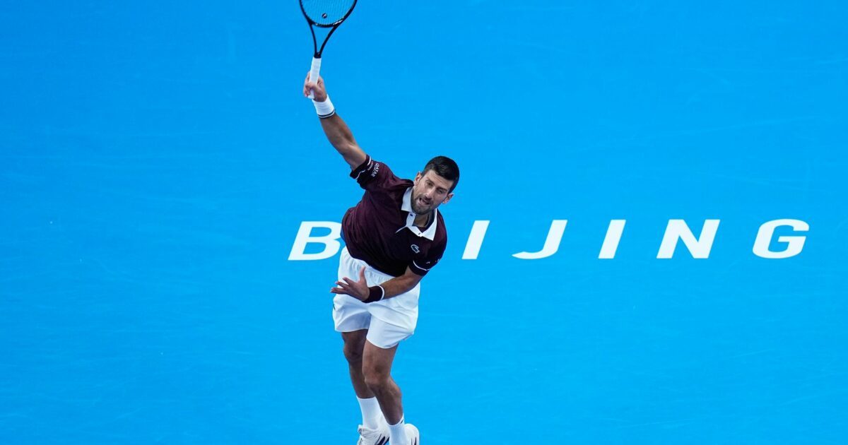 Novak Djokovic gewinnt das Finale in Peking.