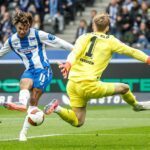 Adewumi (l) scheitere kurz vor der Pause an Kersken.
