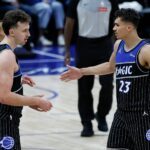 Tristan Da Silva (rechts) bleibt Teamkollege von Franz Wagner bei den Orlando Magic.