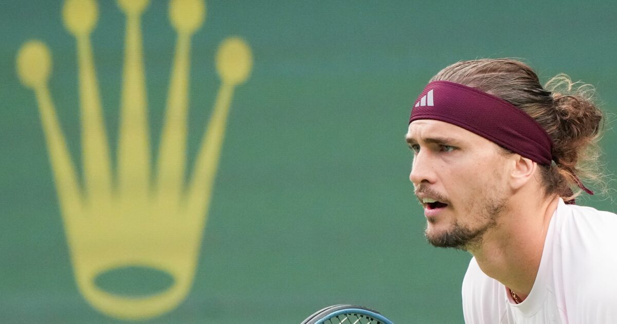 Alexander Zverev in Aktion.