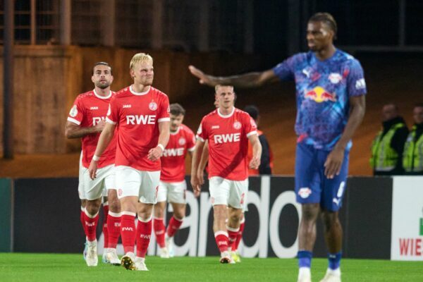 Nach nicht einmal zehn Minuten ging Außenseiter Essen gegen Leipzig mit 1:0 in Führung.