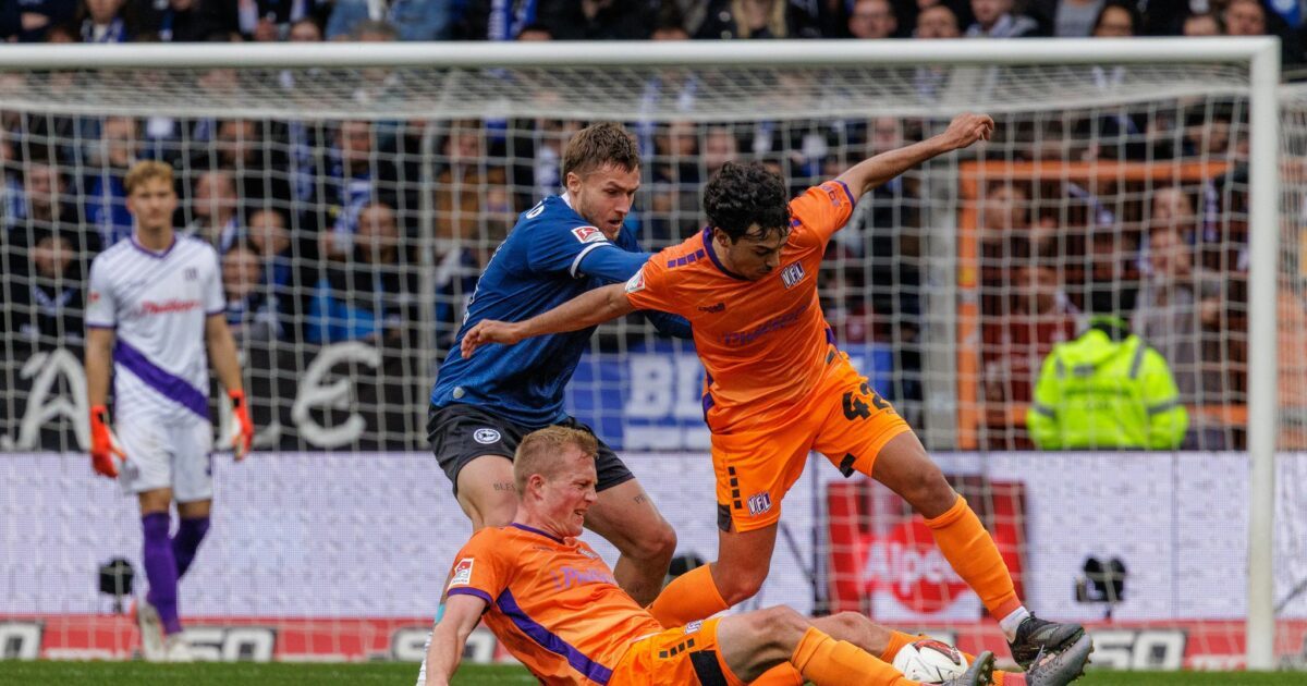 Das Duell Bielefeld gegen Osnabrück war umkämpft.
