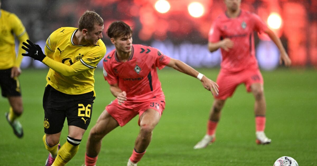 Lieferten sich eine umkämpfte Partie: Borussia Dortmund und der SV Werder Bremen.