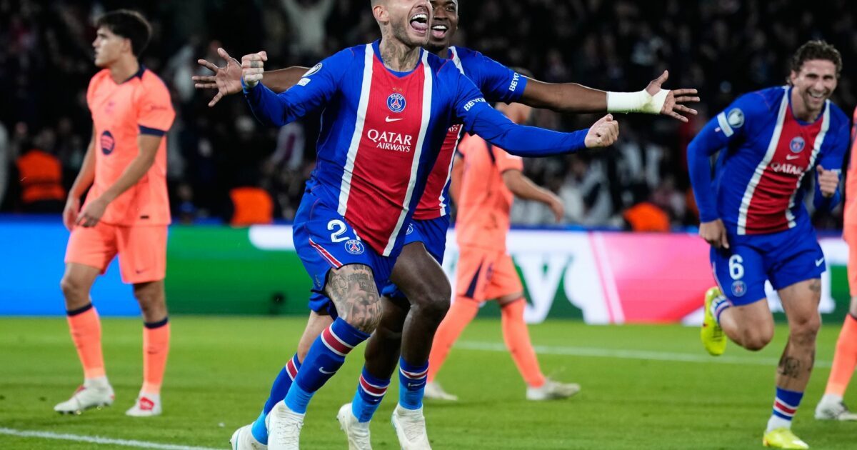 Bis auf den Fan-Aufreger ein großer Fußball-Abend: Lucas Hernández feiert sein Tor.