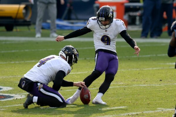 Justin Tucker saß zuletzt eine Sperre ab. (Archivbild)