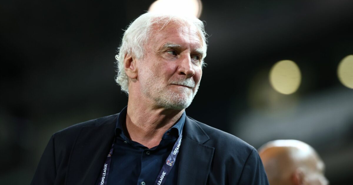 DFB-Sportdirektor Rudi Völler hat die Länge der Länderspielpause kritisiert. (Archivbild)
