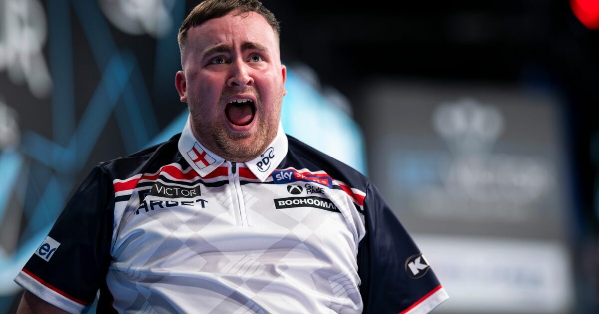 Spielt nicht gern in Deutschland: Darts-Dominator Littler. (Archivbild)