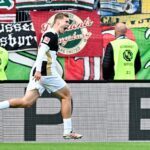 Torschütze Lasse Günther jubelt nach dem 2:0.