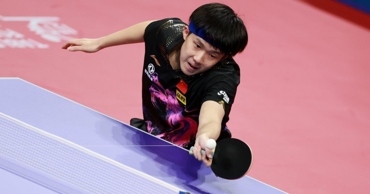 Nicht mehr die Nummer eins der Weltrangliste: Tischtennis-Weltmeister Wang Chuqin aus China.