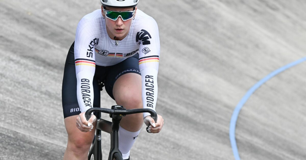Pauline Grabosch hat bei der Bahnrad-WM in Shanghai die Goldmedaille im 1.000-Meter-Zeitfahren gewonnen. (Archivbild)