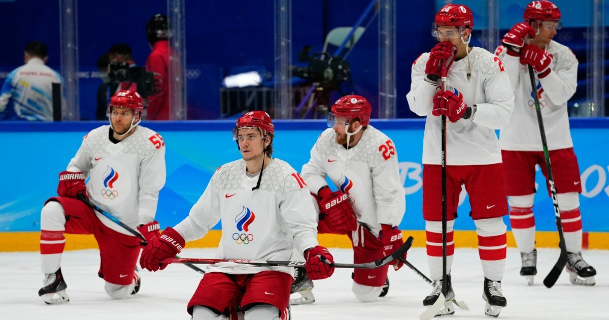Das bisher letzte internationale Spiel der Russen: Das verlorene Olympia-Finale im Februar 2022 in Peking. (Archivbild)
