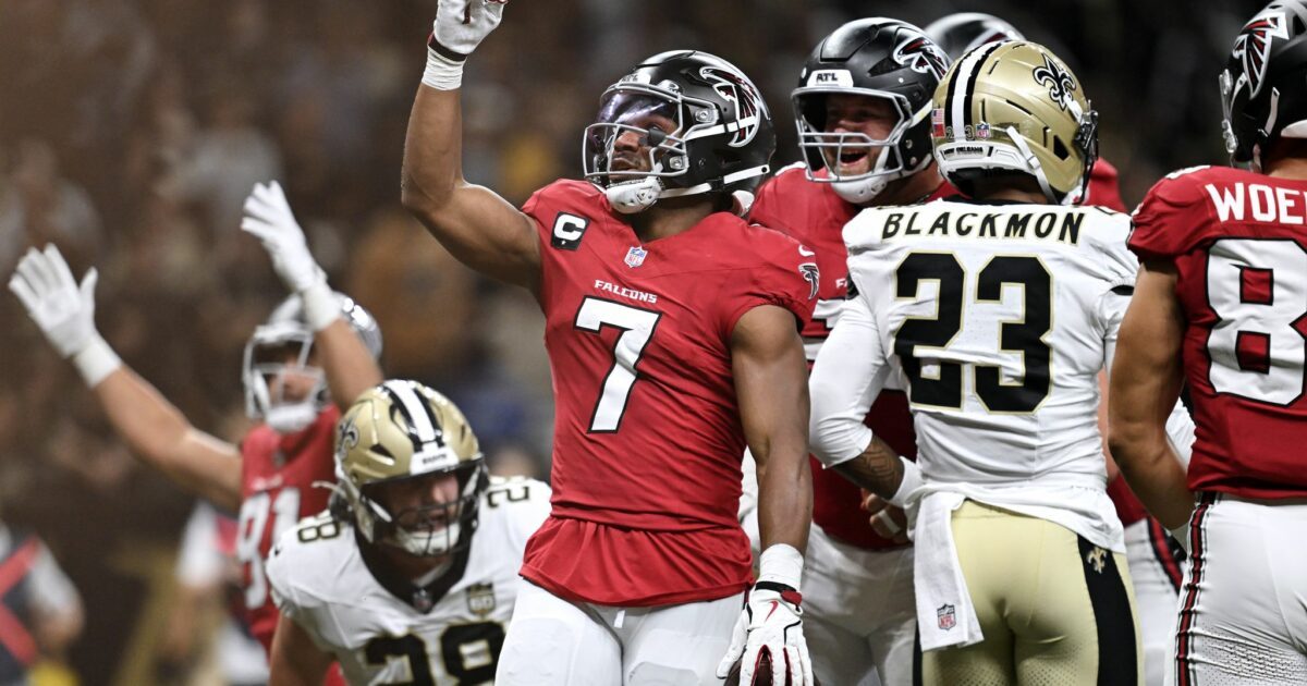 Bijan Robinson erzielte schon im ersten Viertel zwei Touchdowns für die Falcons.