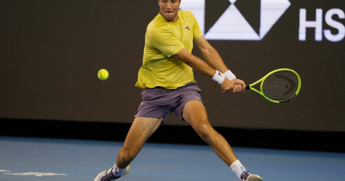 Jan-Lennard Struff steht im Finale von Brüssel. (Archivfoto)