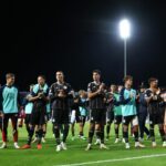 Die deutsche Nationalmannschaft nach dem 0:0 in Griechenland.