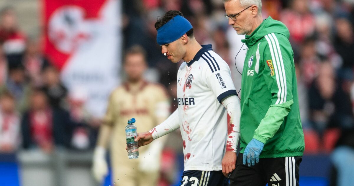 Soufiane El-Faouzi musste blutend vom Platz.